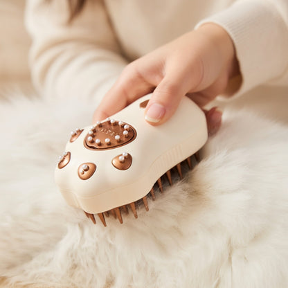 Pet Steam Brush 3-in-1 Grooming Tool