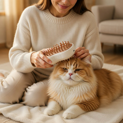 Pet Steam Brush 3-in-1 Grooming Tool